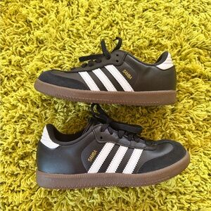 Adidas Samba Kids Sneakers - Black, White, and Brown